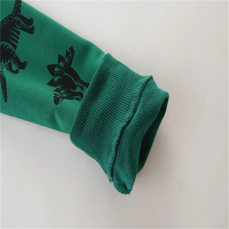 Skákanie metrov 2-7T Chlapčenské dievčenské mikiny s dinosaurami a dlhým rukávom Detské oblečenie Zvieratá Detské tričká s kapucňou