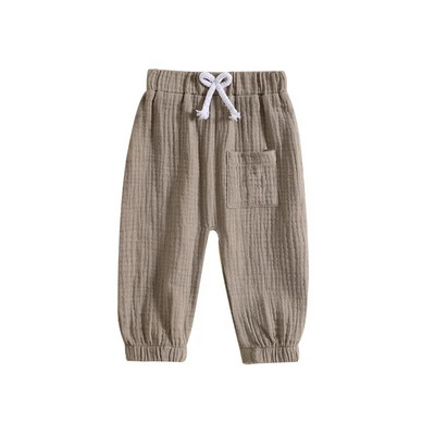 2023-06-12 Lioraitiin 0-3 roky batoľatá chlapci dievčatá háremové nohavice ležérne elastický pás s predným vreckom dlhé nohavice bábätká tepláky