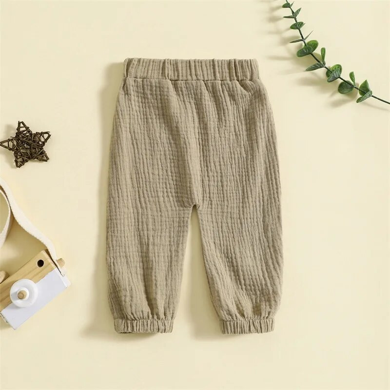 2023-06-12 Lioraitiin 0-3 roky batoľatá chlapci dievčatá háremové nohavice ležérne elastický pás s predným vreckom dlhé nohavice bábätká tepláky