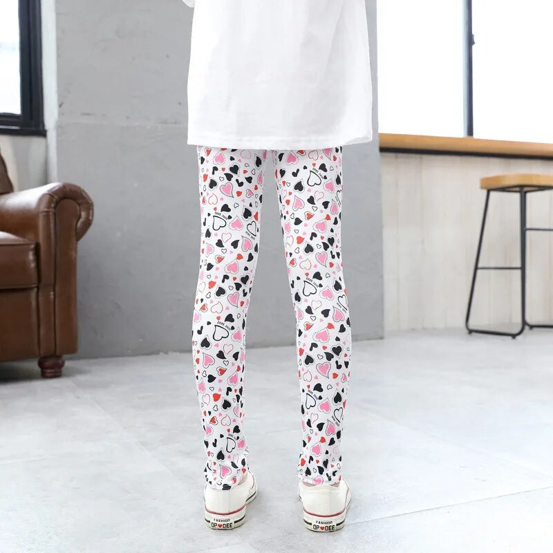 Mergaičių antblauzdžiai Vasara Nauji Paaugliai Vaikai Plonos Kelnės Jaunų Studentų Mados Spaudos Laukinis 3–12 m. vaikams Lauko Kelionių Drabužiai