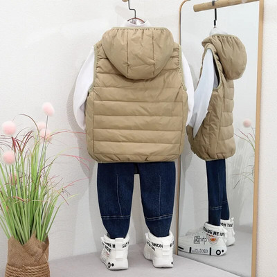 Veste de puf de primăvară, toamnă, pentru copii, adolescente, fete, jachete fără mâneci, băieți, vestă de iarnă, haine pentru copii, îmbrăcăminte exterioară, ținută pentru copii