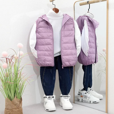Veste de puf de primăvară, toamnă, pentru copii, adolescente, fete, jachete fără mâneci, băieți, vestă de iarnă, haine pentru copii, îmbrăcăminte exterioară, ținută pentru copii