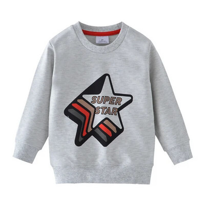Jumping Meters Nový prírastok Autá Potlač Chlapčenské mikiny Jesenné jarné detské oblečenie Dlhý rukáv Mikiny s kapucňou Športové tričká