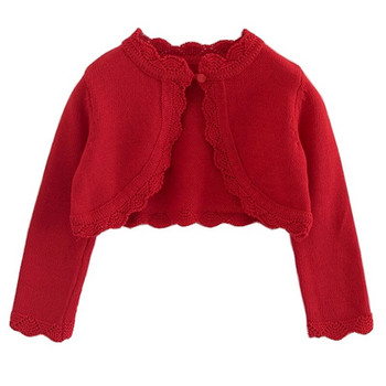 Ανοιξιάτικα παλτό πλεξίματος για κορίτσια Φθινόπωρο μωρό κορίτσι Πλεκτό Ζακέτα Γαμήλιο πάρτι Flower Girls Jackets Παιδικά Wrap Princess Shrug Shawl