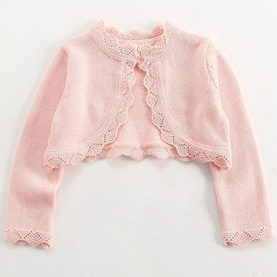Kevad tüdrukud kuduvad mantlid Sügisbeebid Tüdrukud Kootud Kardigan Pulmapidu Lilletüdrukud Jakid Lapsed Printsess Õlu kehita Sall