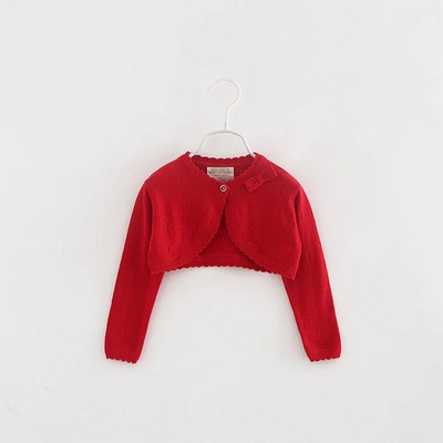 Kevad tüdrukud kuduvad mantlid Sügisbeebid Tüdrukud Kootud Kardigan Pulmapidu Lilletüdrukud Jakid Lapsed Printsess Õlu kehita Sall