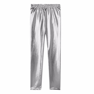 LILIGIRL 4 culori de jambiere pentru fetițe, strălucitoare, slabe, lungi, pantaloni punk pentru copii, pantaloni, primăvară, toamnă, haine pentru copii