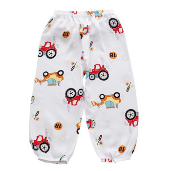 Бебешки панталони Детски панталони за момчета Момичета Малки малки деца Детски летни ленени памучни панталони Дълги пълни панталони Меки против комари