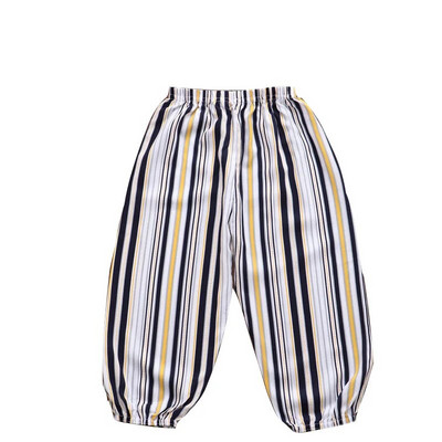 Detské nohavice, detské nohavice pre chlapcov a dievčatá, malé batoľatá, letné ľanové bavlnené nohavice, dlhé plné nohavice, proti komárom, mäkké