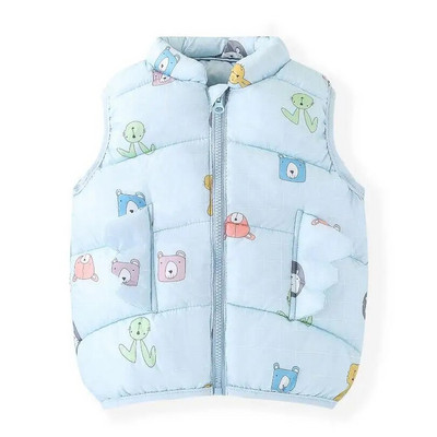 Sügisene tüdrukute soe vest Talvine tihendav puuvillane vest Laste ülerõivad Laste puuvillased jakid vest 2-7 aastaks