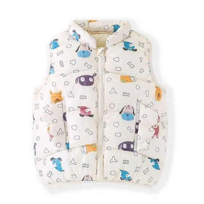 Sügisene tüdrukute soe vest Talvine tihendav puuvillane vest Laste ülerõivad Laste puuvillased jakid vest 2-7 aastaks