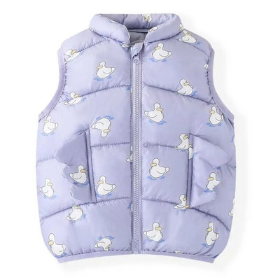 Sügisene tüdrukute soe vest Talvine tihendav puuvillane vest Laste ülerõivad Laste puuvillased jakid vest 2-7 aastaks