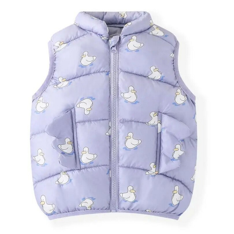 Sügisene tüdrukute soe vest Talvine tihendav puuvillane vest Laste ülerõivad Laste puuvillased jakid vest 2-7 aastaks