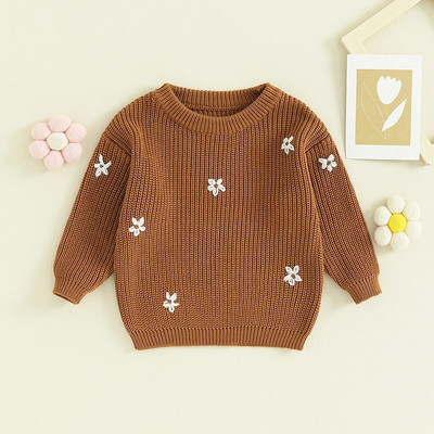 Sügistalv Beebi Lapsed Poisid Tüdrukud Pikkade Varrukatega Ühevärviline Kootud Kampsun Beebi Lapsed Poisid Tüdrukud Pullover Kampsunid Kampsunid