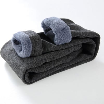 Dievčenské teplé bavlnené legíny s elastickým pásom, zimné zahusťovacie flísové detské dlhé nohavice, teplé dievčenské legíny