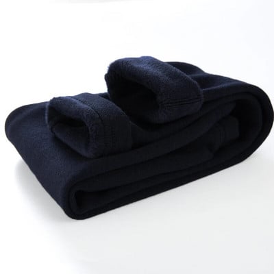 Dievčenské teplé bavlnené legíny s elastickým pásom, zimné zahusťovacie flísové detské dlhé nohavice, teplé dievčenské legíny