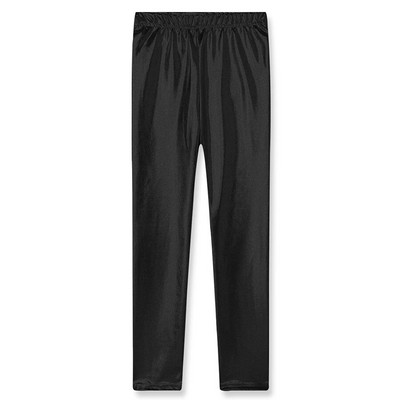 Dievčenské legíny z lycry zlatej farby, strieborno-ružové, metalické, skinny, dlhé, 2-9 rokov