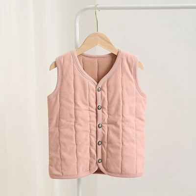 Tüdrukute poiste vest Laste paks vest, soojad ülerõivad 3–12 a. laste varrukateta jakk, teismeliste fliisriided