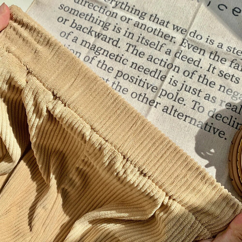 2-8T manšestrové nohavice pre dojčatá, chlapcov a dievčatá, batoľatá, jeseň a zima, oblečenie, ležérne voľné detské háremové nohavice