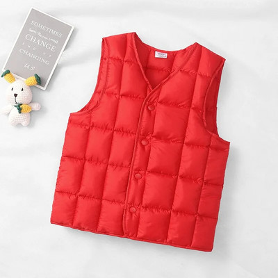 Laste sulevest puuvillane vest, enimmüüdud sügisene tüdrukute ja poiste vestid ülerõivaste jakk 2–10 aastaseks lastele, kindel varrukateta kardigan