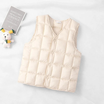 Laste sulevest puuvillane vest, enimmüüdud sügisene tüdrukute ja poiste vestid ülerõivaste jakk 2–10 aastaseks lastele, kindel varrukateta kardigan