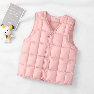 Laste sulevest puuvillane vest, enimmüüdud sügisene tüdrukute ja poiste vestid ülerõivaste jakk 2–10 aastaseks lastele, kindel varrukateta kardigan