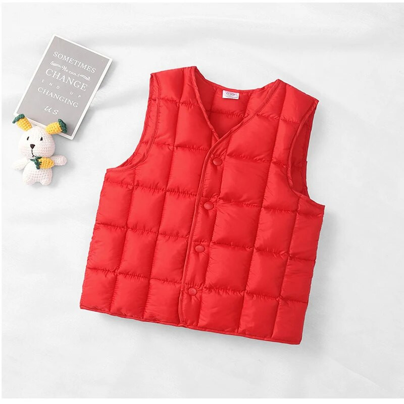 Laste sulevest puuvillane vest, enimmüüdud sügisene tüdrukute ja poiste vestid ülerõivaste jakk 2–10 aastaseks lastele, kindel varrukateta kardigan