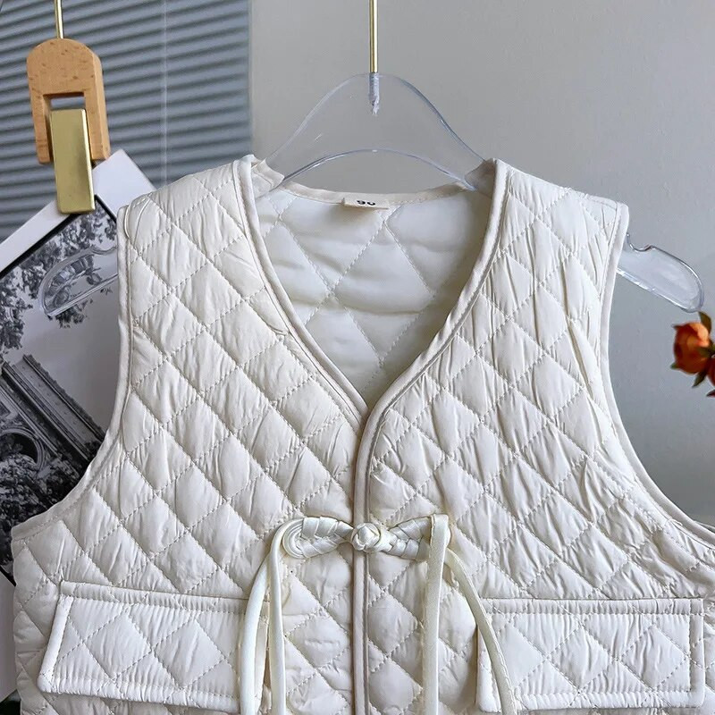 Vestă căptușită din bumbac pentru copii 2023, toamnă iarnă, fetițe, cu decolteu în V, cu nasturi, maiu îngroșat, pentru copii, 2-7 ani, vestă caldă