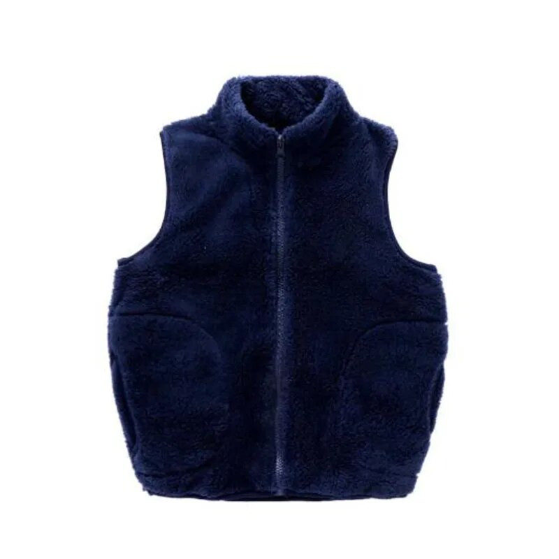 Striukė liemenė berniukų mergaičių 2-10 metų koralinė vilna pavasario ir rudens šiltas laisvalaikio paltas korėjietiška versija madingi vaikiški drabužiai