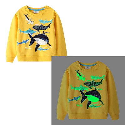 Jumping Meters Nou Sosire Animale Print Culoarea Nopții Băieți Fete Hanorace Toamnă Primăvară Bumbac Hanorace Copii Haine pentru bebeluși