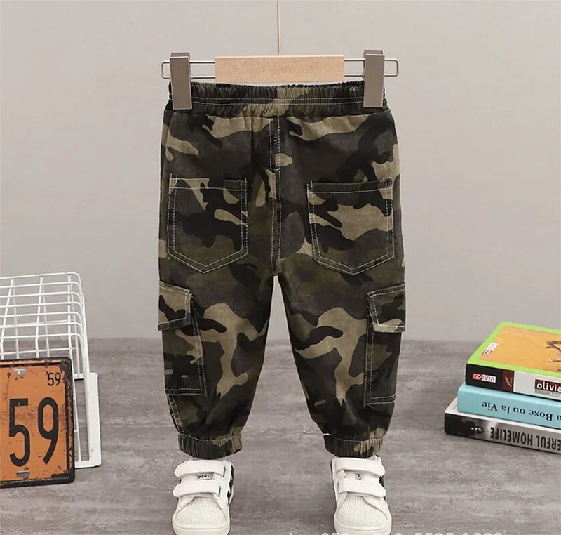 Pantaloni lungi de camuflaj pentru copii, bebeluși, 2021, primăvară, toamnă, copii, băieți, fete, pantaloni lungi, îmbrăcăminte casual pentru copii