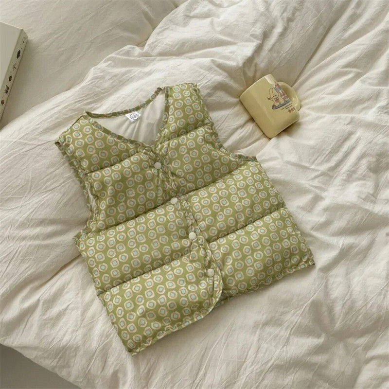 Veste pentru fete, toamnă iarnă, vestă din bumbac cu imprimeu pentru copii, haine pentru copii, vestă caldă, băieți, fete, ocazional, îmbrăcăminte