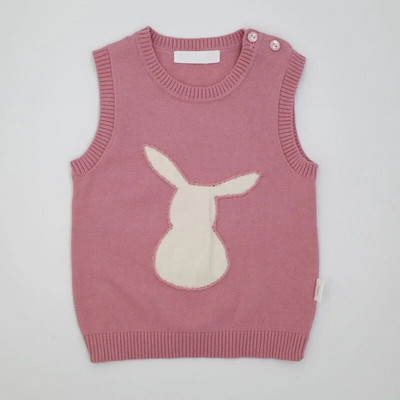 Detské oblečenie Dievčenské vesty Bundy Jesenná móda 2023 Králik Bezrukávové kabáty Vrchné oblečenie Detské oblečenie Chlapčenské vesty