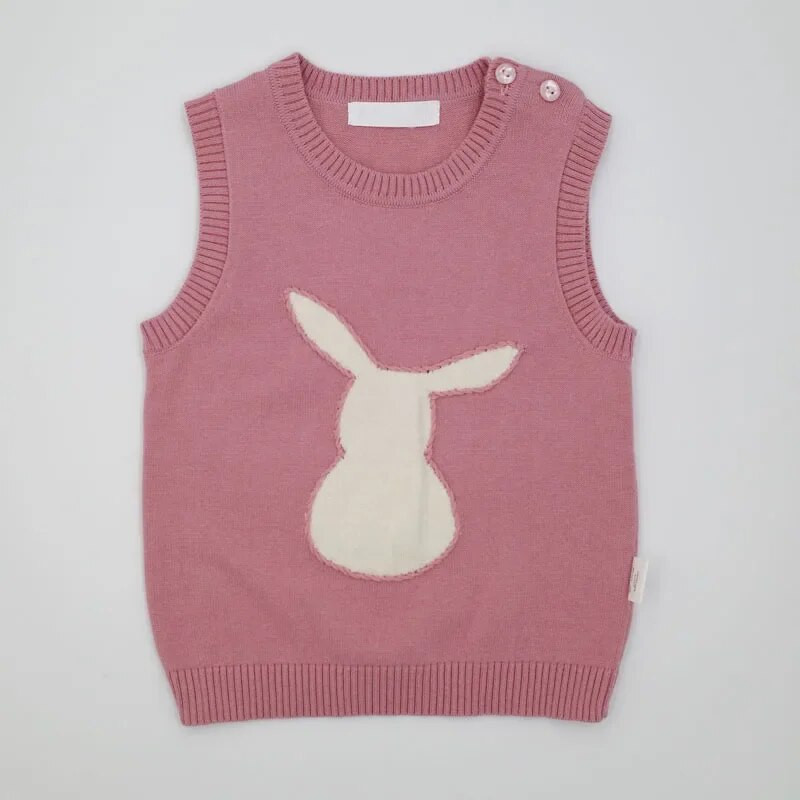 Detské oblečenie Dievčenské vesty Bundy Jesenná móda 2023 Králik Bezrukávové kabáty Vrchné oblečenie Detské oblečenie Chlapčenské vesty