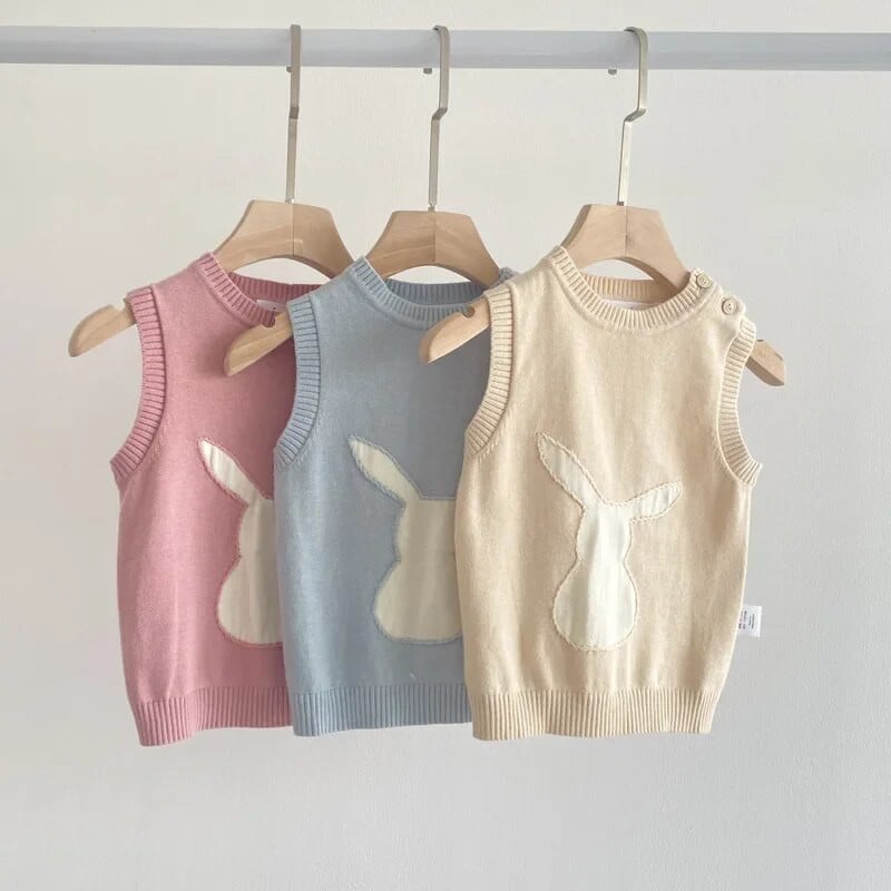 Detské oblečenie Dievčenské vesty Bundy Jesenná móda 2023 Králik Bezrukávové kabáty Vrchné oblečenie Detské oblečenie Chlapčenské vesty