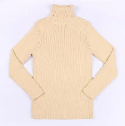 Jesenné svetre s rolákom pre chlapcov a dievčatá 2022, detské svetre na zimu, pletené svetre s lemom pre chlapcov, detské oblečenie