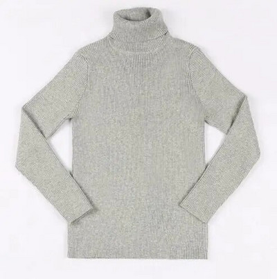 Jesenné svetre s rolákom pre chlapcov a dievčatá 2022, detské svetre na zimu, pletené svetre s lemom pre chlapcov, detské oblečenie