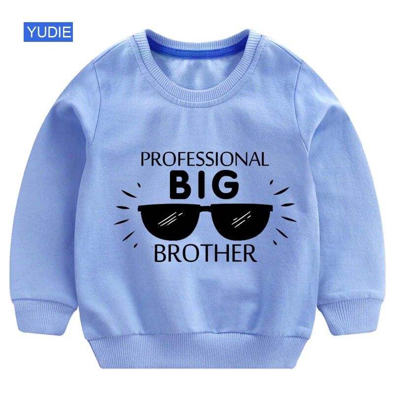 Laste kapuuts Poiste kampsun Laste riided Pikkade varrukatega T-särk Tüdrukute Riided Big Brother Letter Spring Beebi dressipluus kampsun