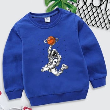 Νέος παιδικός αστροναύτης μπάσκετ με κουκούλα νήπια για κορίτσια Harajuku Ρούχα για μωρά αγόρια Μακρυμάνικο φούτερ Cool παιδικά ρούχα στο δρόμο
