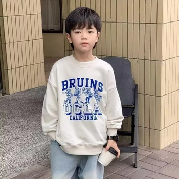 Αγόρι πουλόβερ σε στυλ άνοιξης και φθινοπώρου Νέο μεσαίο παιδικό φθινοπωρινό μπλουζάκι για αγόρι φθινοπωρινό πουκάμισο μοντέρνο και μοντέρνο