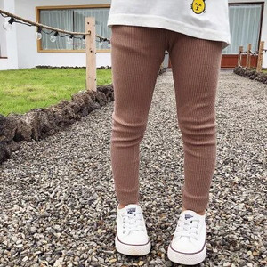 VIDMID dievčenské bavlnené legíny vysokej kvality pre deti Nohavice pre chlapcov a dievčatá, pletené legíny s pásikmi, detské ležérne legíny 400603