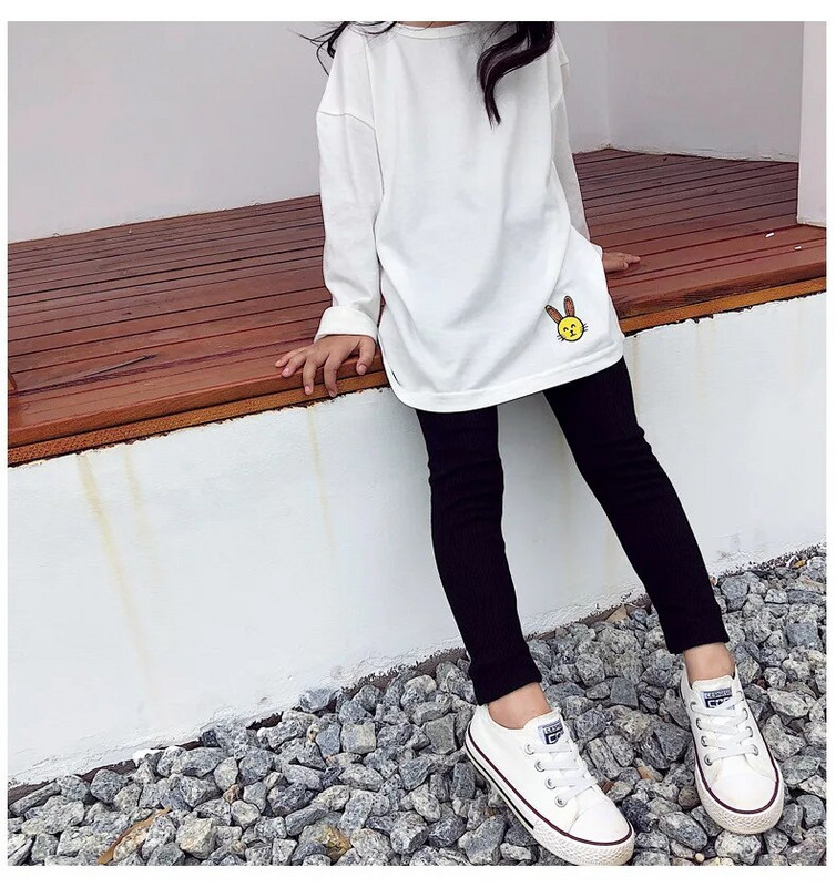 VIDMID dievčenské bavlnené legíny vysokej kvality pre deti Nohavice pre chlapcov a dievčatá, pletené legíny s pásikmi, detské ležérne legíny 400603