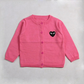 Плетен пуловер Детско палто Love print момчета момичета 1-7 години мода 2023 Ново пролетно есенно детско облекло в корейска версия