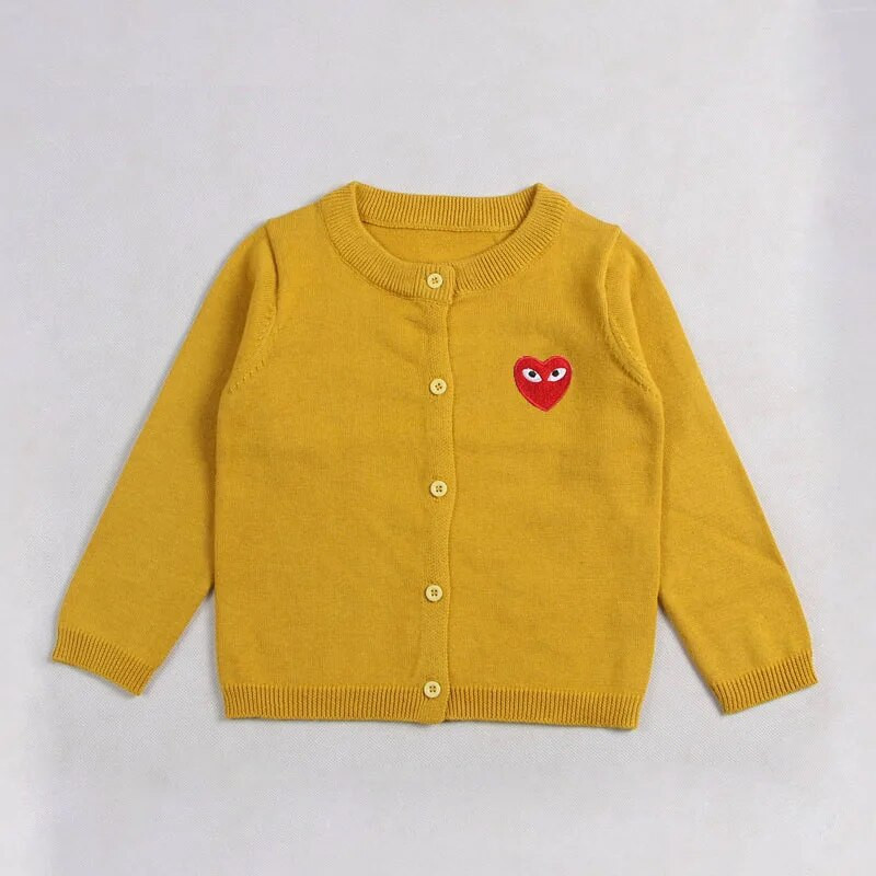Πλεκτό πουλόβερ Παιδικό παλτό Love print αγόρια κορίτσια 1-7 χρονών 2023 μόδα Νέα άνοιξη φθινόπωρο κορεατική έκδοση παιδικά ρούχα