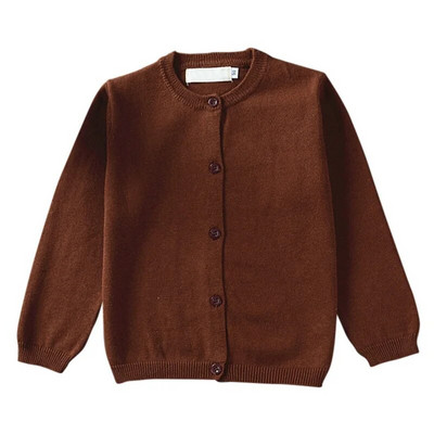 Pulover de toamnă pentru copii, haină pentru bebeluși, tricotaje calde pentru copii, cardigan pentru copii mici, băieți, fete, cu mânecă lungă, din bumbac solid, jachete