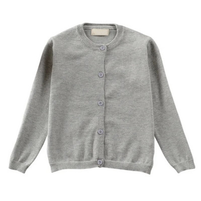 Pulover de toamnă pentru copii, haină pentru bebeluși, tricotaje calde pentru copii, cardigan pentru copii mici, băieți, fete, cu mânecă lungă, din bumbac solid, jachete