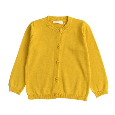 Pulover de toamnă pentru copii, haină pentru bebeluși, tricotaje calde pentru copii, cardigan pentru copii mici, băieți, fete, cu mânecă lungă, din bumbac solid, jachete