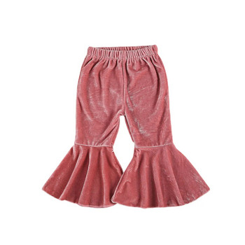 6M-6T Новородено момиченце Многоцветни панталони с кльощави Ежедневни кадифени панталони с еластична талия Ежедневни универсални панталони