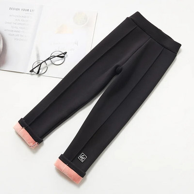 Pantaloni de catifea groși din bumbac pentru fete, iarna pentru copii, pantaloni groși de catifea pentru copii, pantaloni lungi drăguți, pantaloni creion slăbiți pentru bebeluși