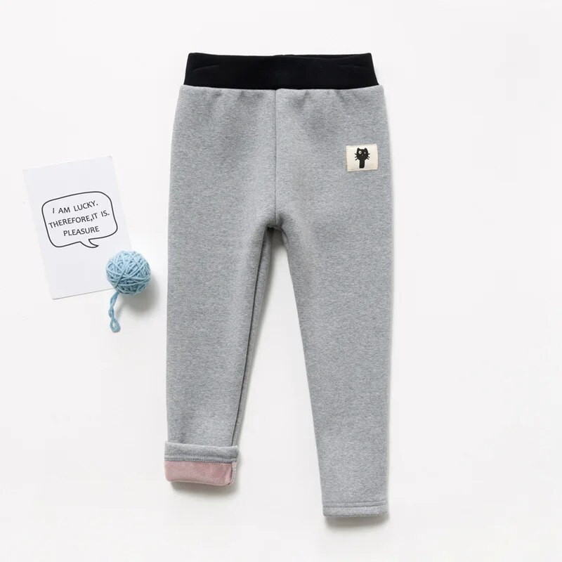 Pantaloni de catifea groși din bumbac pentru fete, iarna pentru copii, pantaloni groși de catifea pentru copii, pantaloni lungi drăguți, pantaloni creion slăbiți pentru bebeluși
